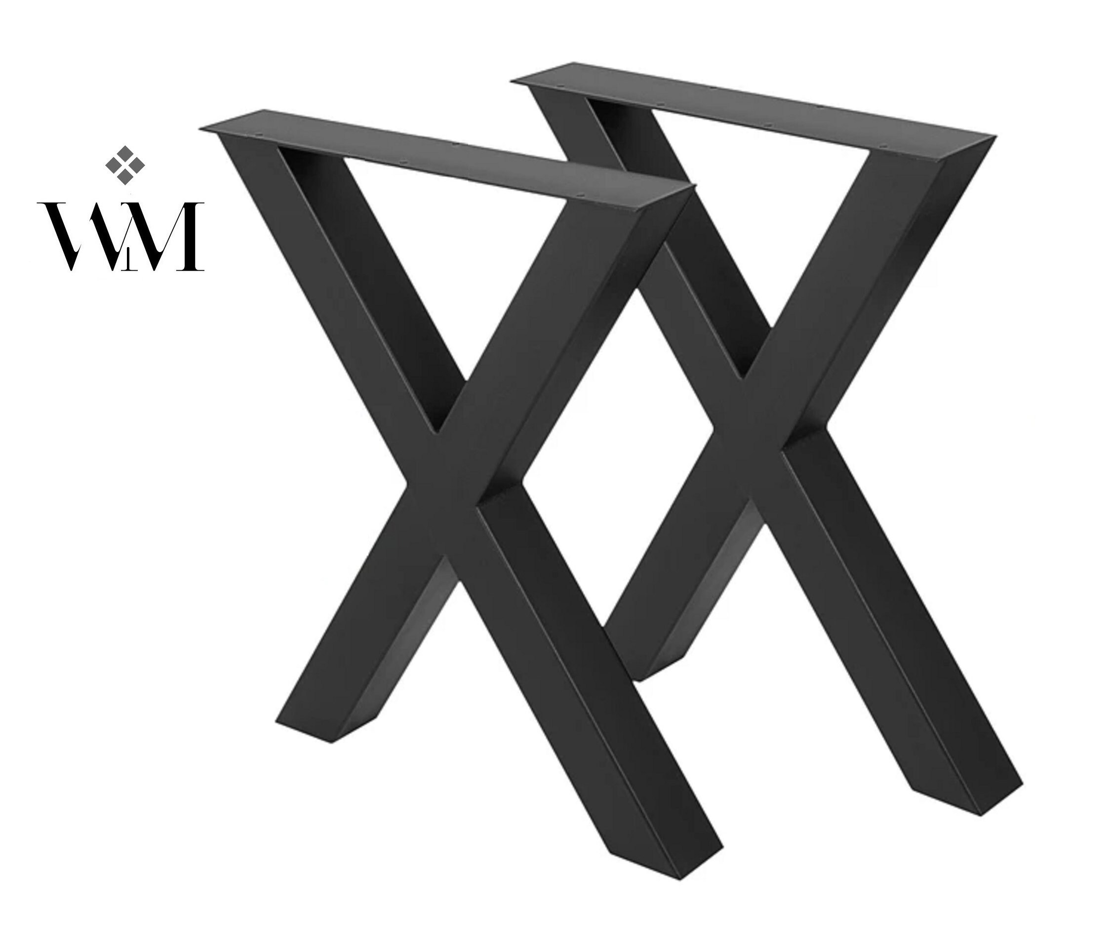専用　お値段変更致しました Steel X Table Legs: Black Metal Dining, Kitchen, Meeting