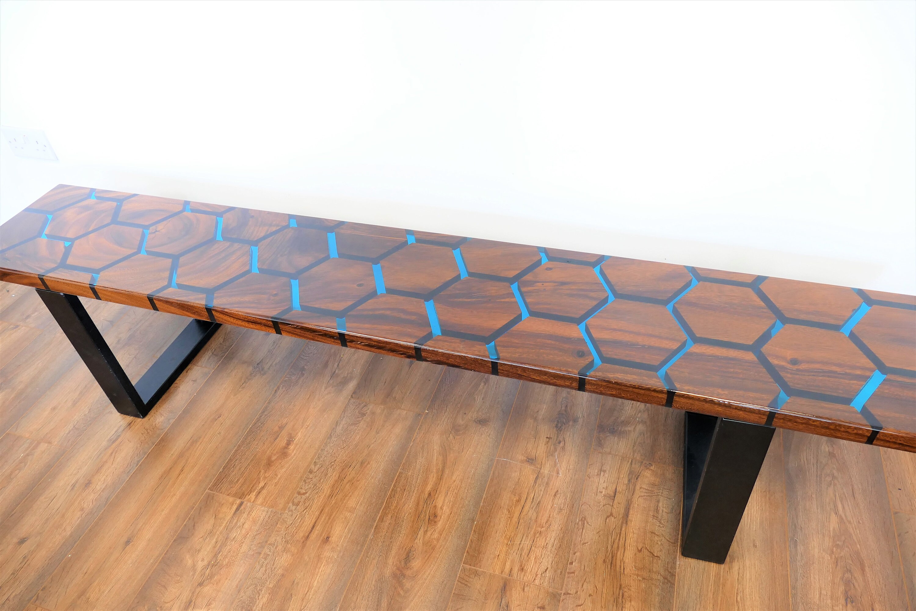 180cm Resin Bench Epoxy Resin Bench Hexagon Shape Table Etsy Singapore