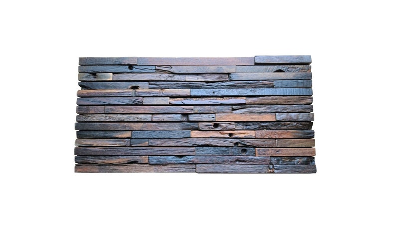 Wood Wall Art, Reclaimed Wall Panels, Back Splash, Kitchen, Wood Tiles ...