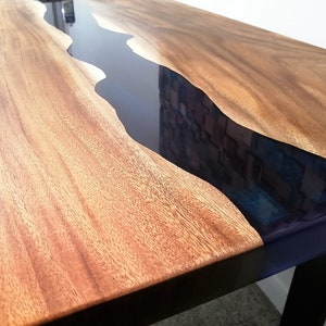 Resin Table, Epoxy Resin Table, Walnut Slab Table, River, Beach, Tables For Dining, Meeting, Coffee, Wood