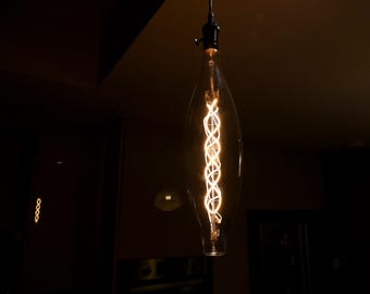XXX Large Spiral Filament LED Bulb: Vintage Industrial Light