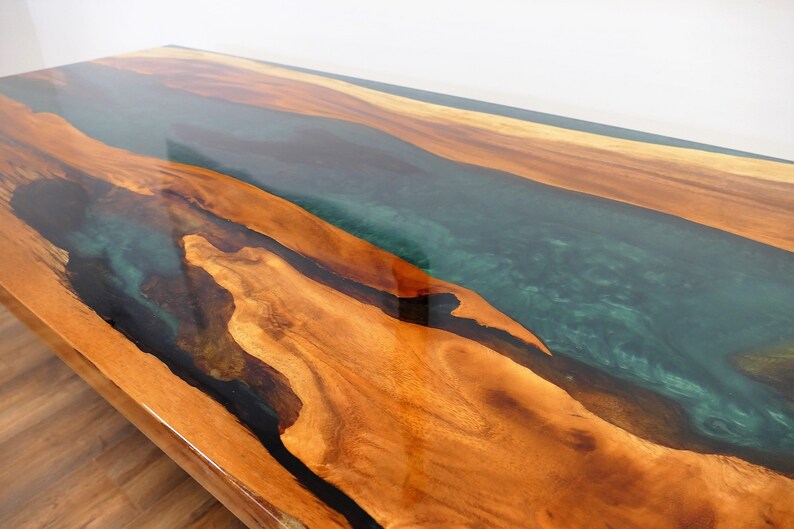 180x80cm Resin Dining Table Epoxy Resin Table Walnut Slab Etsy UK