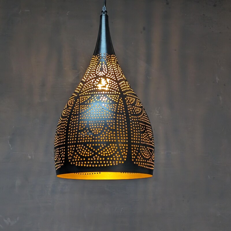 Image showcasing Metal Pendant Shade - Etsy