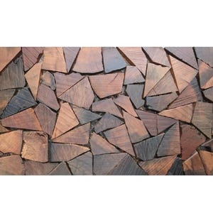 Piastrelle da parete in legno da 1 mq, mosaico artistico di recupero, pannelli di rivestimento rustici