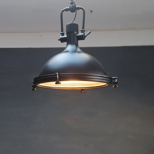 Large Industrial Pendant Lights, Nautical Style Metal Pendant Light, Iron Pendant, Farmhouse, Industrial Style Light, Country
