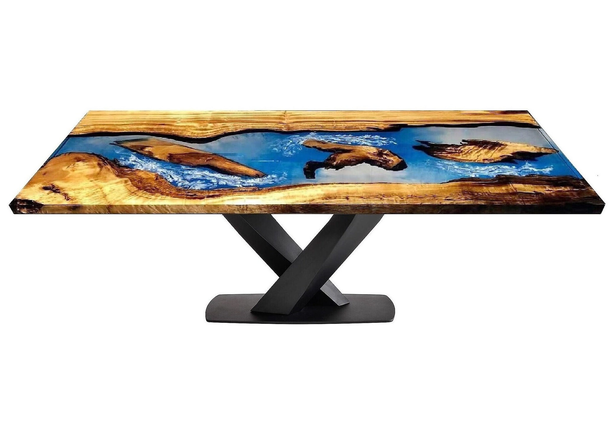 150x60cm Resin Table Epoxy Resin Table Walnut Rosewood Slab Etsy UK