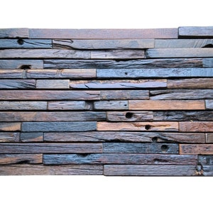 Wood Wall Art, Reclaimed Wall Panels, Back Splash, Kitchen, Wood Tiles ...