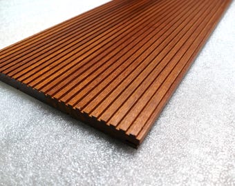 Solid Wood Wall Panels, 3D Wall Covering, Wooden Decor (2.4m)