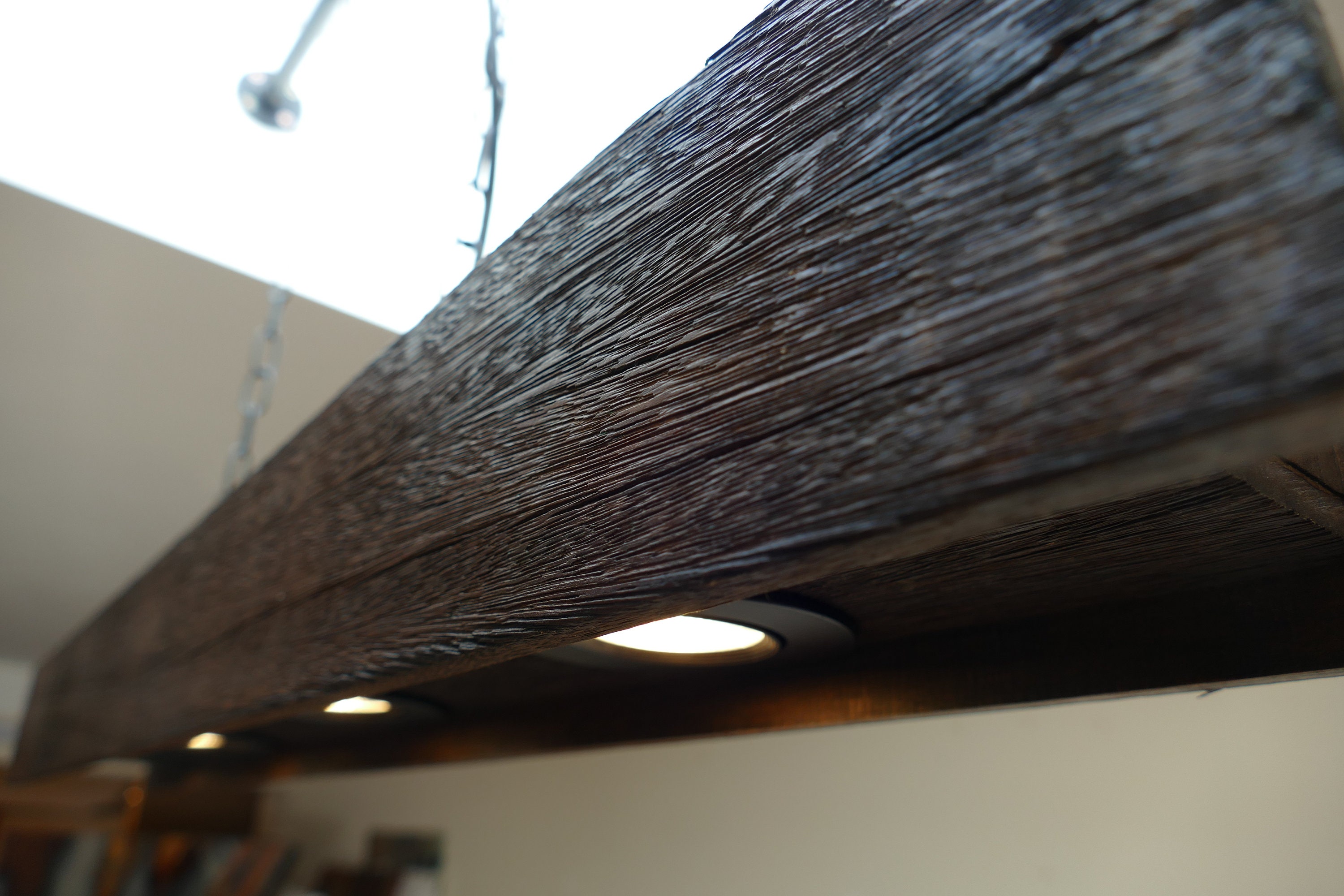 Wood Beam Lights, Vintage Wood Beam Spot Lights Light