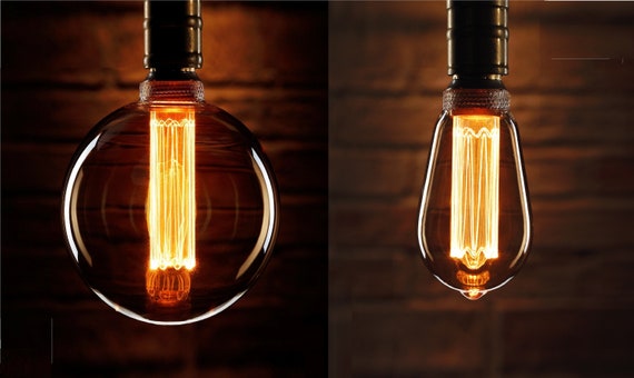 Grande ampoule LED décorative G125 G95, E27, nouveau Design, lumière à  Filament Globe industriel 3W, lumières rétro vintage -  Canada