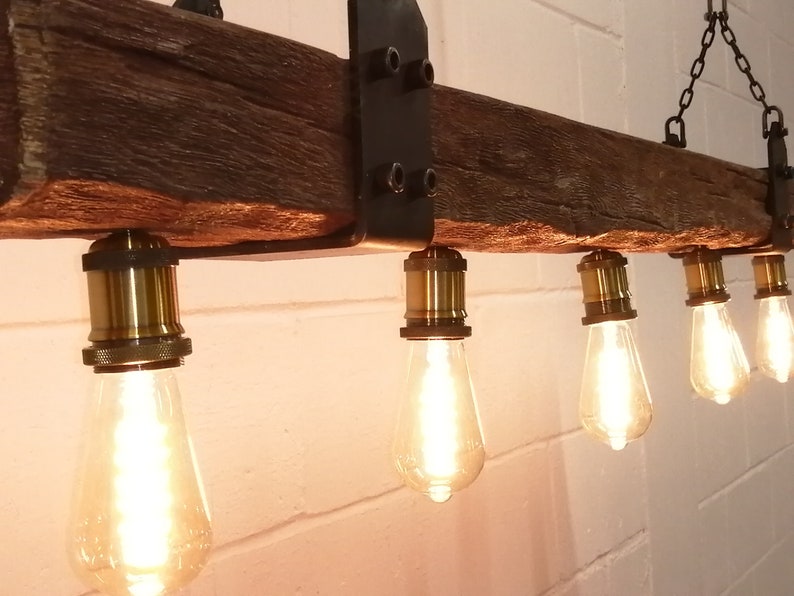 suspended wood beam light, beam lighting, wood beam lighting, rustic beam lighting, hanging wood beam light, hanging oak beam lights, suspended wood beam bulbs, rustic wood beam lights, vintage wood beam light, industrial beam light, industrial light