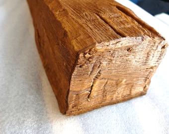 Faux Wood Fireplace Mantel, Lightweight, Hand Stained Decorative Beam