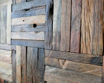 8x Parquet Tiles, Wood Mosaic Tiles, Rustic Mosaic Tiles, Reclaimed. Wooden Wall Panels, Old Wood, Handmade Tiles, Wall Decor
