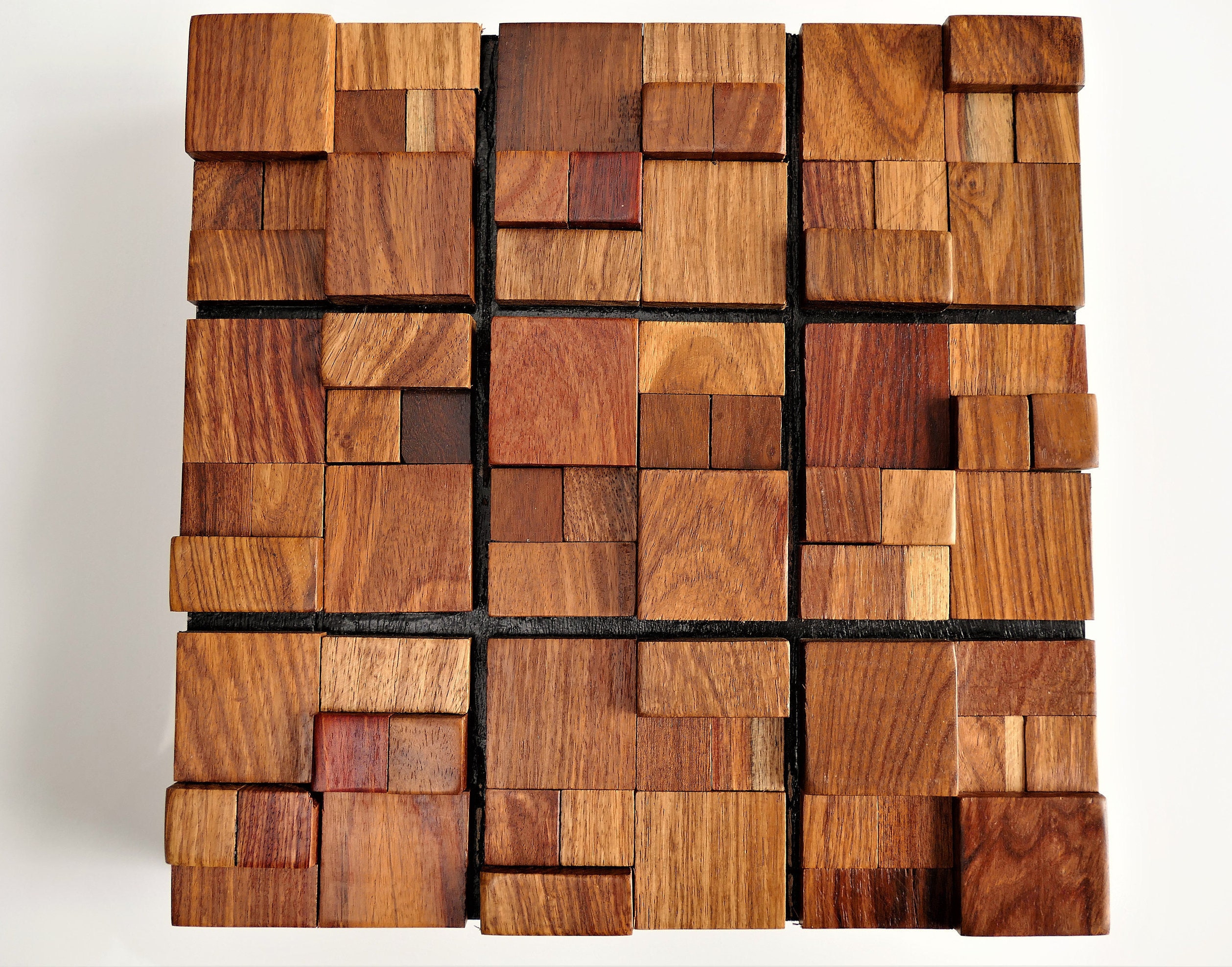 11x PCS Luxurious Wooden Wall Tiles Wood Wall Art Reclaimed - Etsy UK