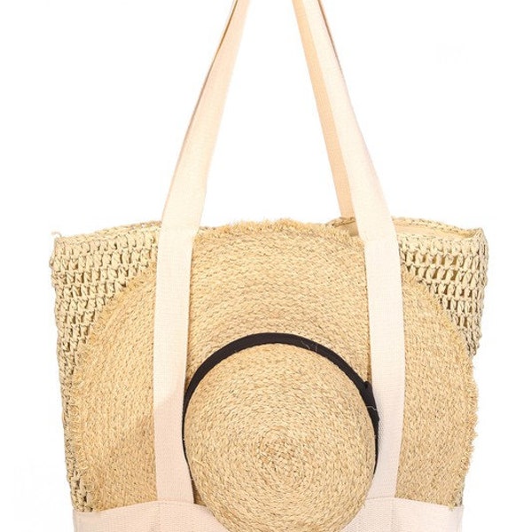 Straw Tote Etsy