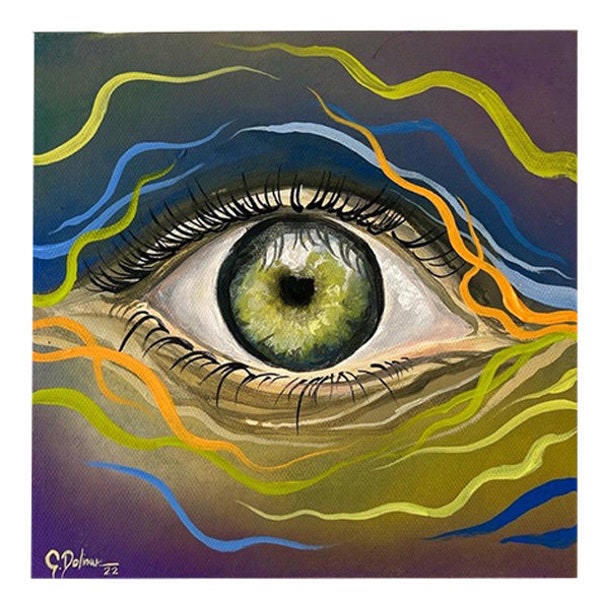 Eye | Visionary art by @idrawmypassion | Intuitive Energetic Painting  | Print on Canvas