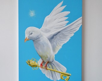Liberation | Visionary art by @AttractPassion | Intuitive Inspirational Painting | Print on Canvas