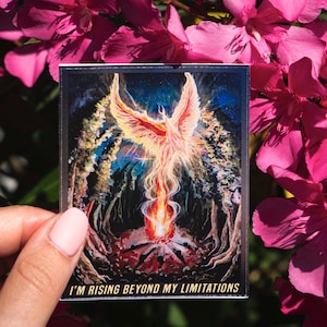 Phoenix Rises | Vinyl Bird Sticker | Animal Sticker | Motivational Sticker | Visionary art by @idrawmypassion