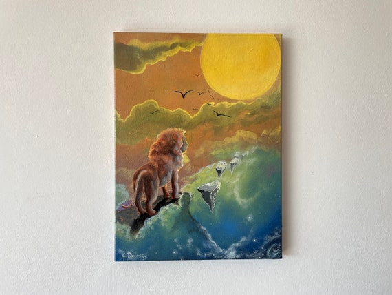 Brave As A Lion Spirit Animal Visionary Art By Etsy Norway