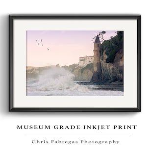 Laguna Beach Photography: Pirate Tower Ocean Art Print