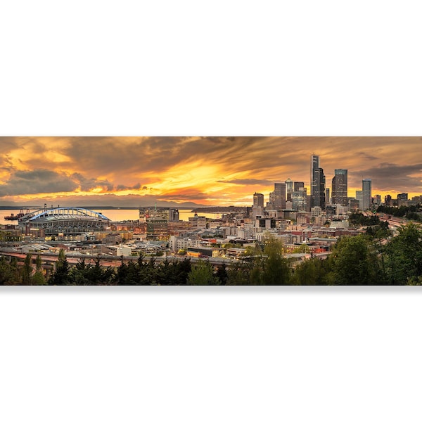SEATTLE SKYLINE PRINT Limited Edition - Only 50 Made - Beacon Hill Wall Decor - Seattle Photography - Chris Fabregas Photos