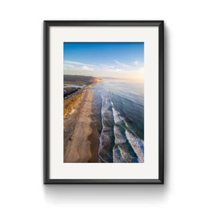 Del Mar California Aerial Beach Print: Coastal Fine Art