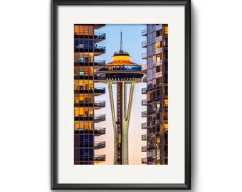 SEATTLE SPACE NEEDLE Photography, Seattle Photography, Limited Edition Seattle Wall Decor, Seattle Art, Seattle Photo, Seattle Photos