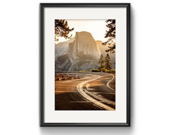 YOSEMITE NATIONAL PARK Wall Art Photography, Half Dome Yosemite Valley Art Print, Yosemite Park Photography, National Park Print