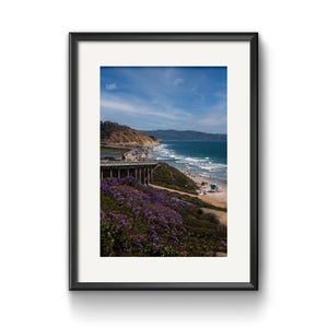 Del Mar Beach Fine Art Print, Panoramic Coastal Photography, California Seascape, Ocean Wall Art, Coastal Landscape, Nautical Home Decor