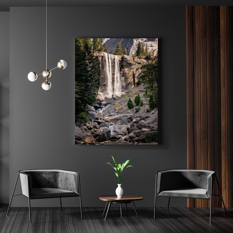 YOSEMITE NATIONAL PARK Wall Art Photography Vernal Falls Etsy