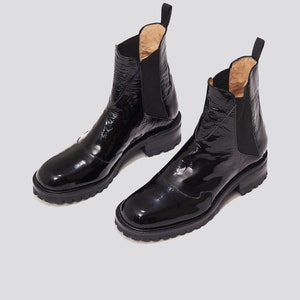 Nerea Boot in Black Patent image 3