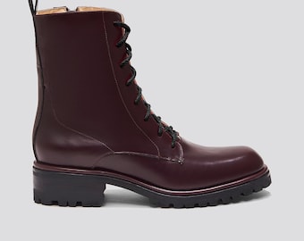 Low Roma Lace Up Boot in Tannat