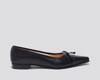 Ema Bow Flat in Black