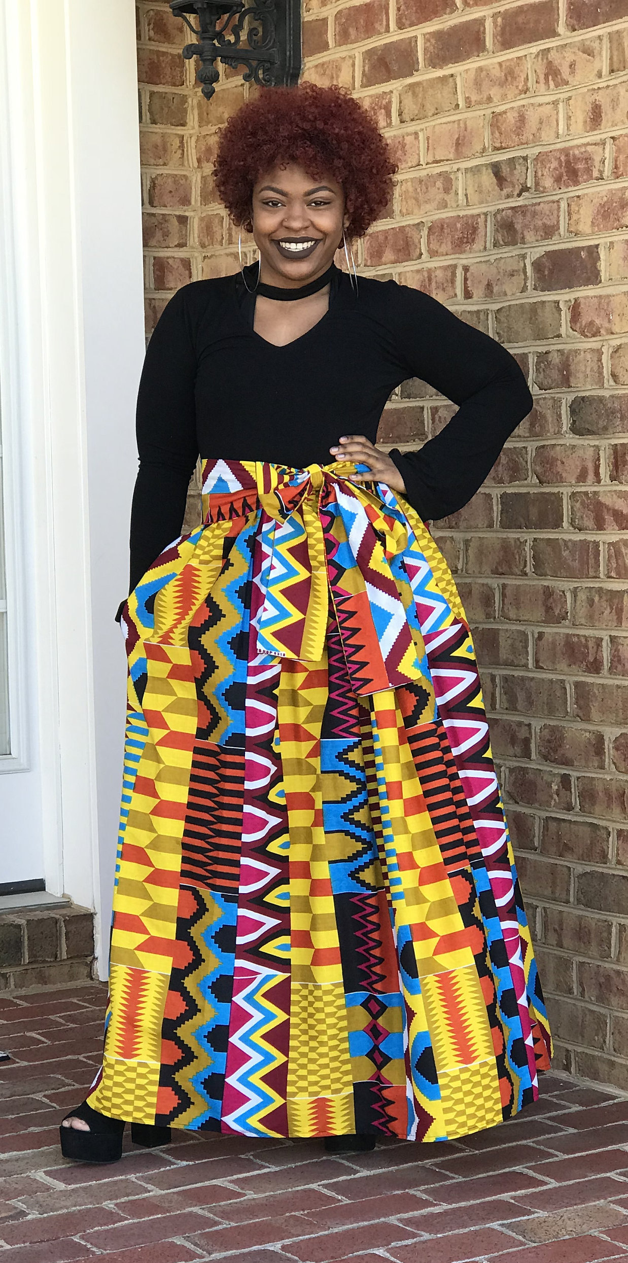 Maxi Skirt Midi Skirt High Low Skirt Ankara Skirt African