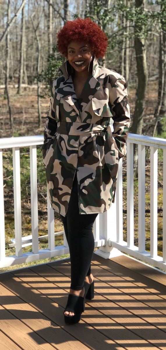 Short Trench Coat, Ankara Trench Coat, African Print Trench Short Trench Coat, Ankara Trench Coat, African Print Trench