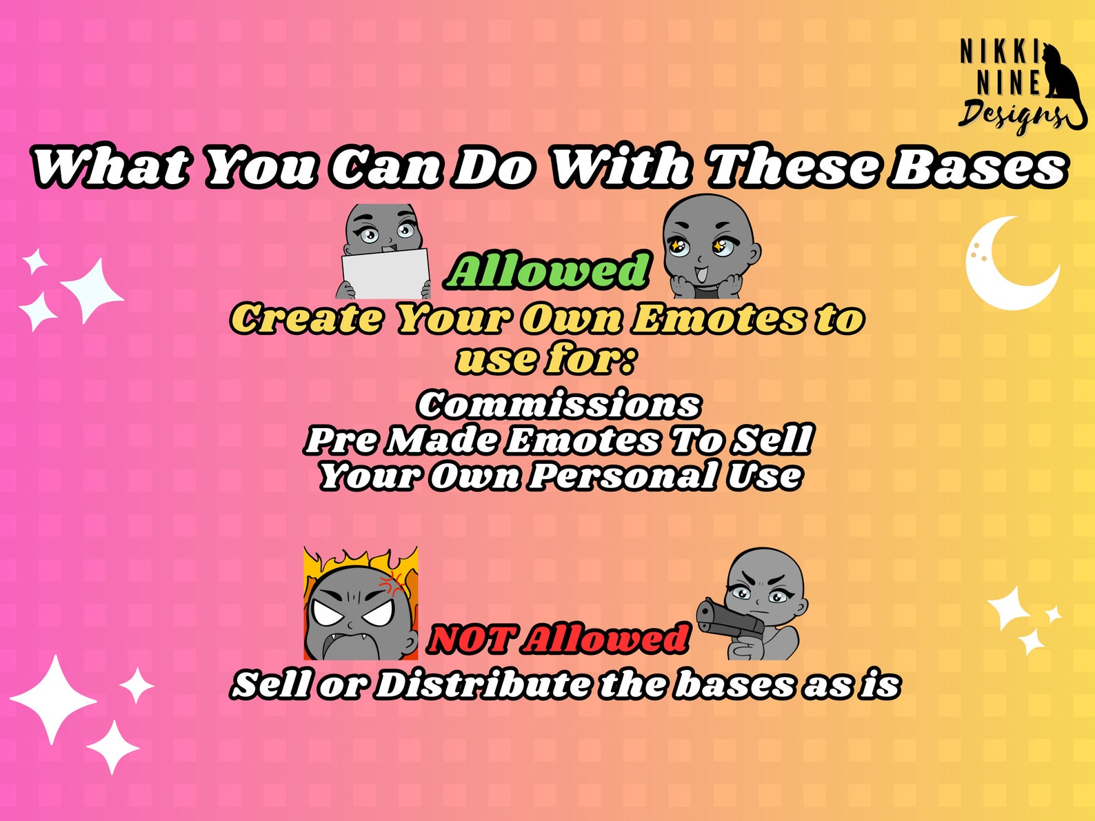 Emote Base Pack - DIY Emotes for Twitch, Discord, Youtube, Streaming ...
