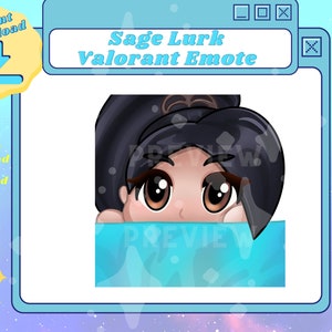 Sage Lurk Emote for Twitch | VALORANT emote for Twitch, Youtube, Facebook, Discord, Streaming