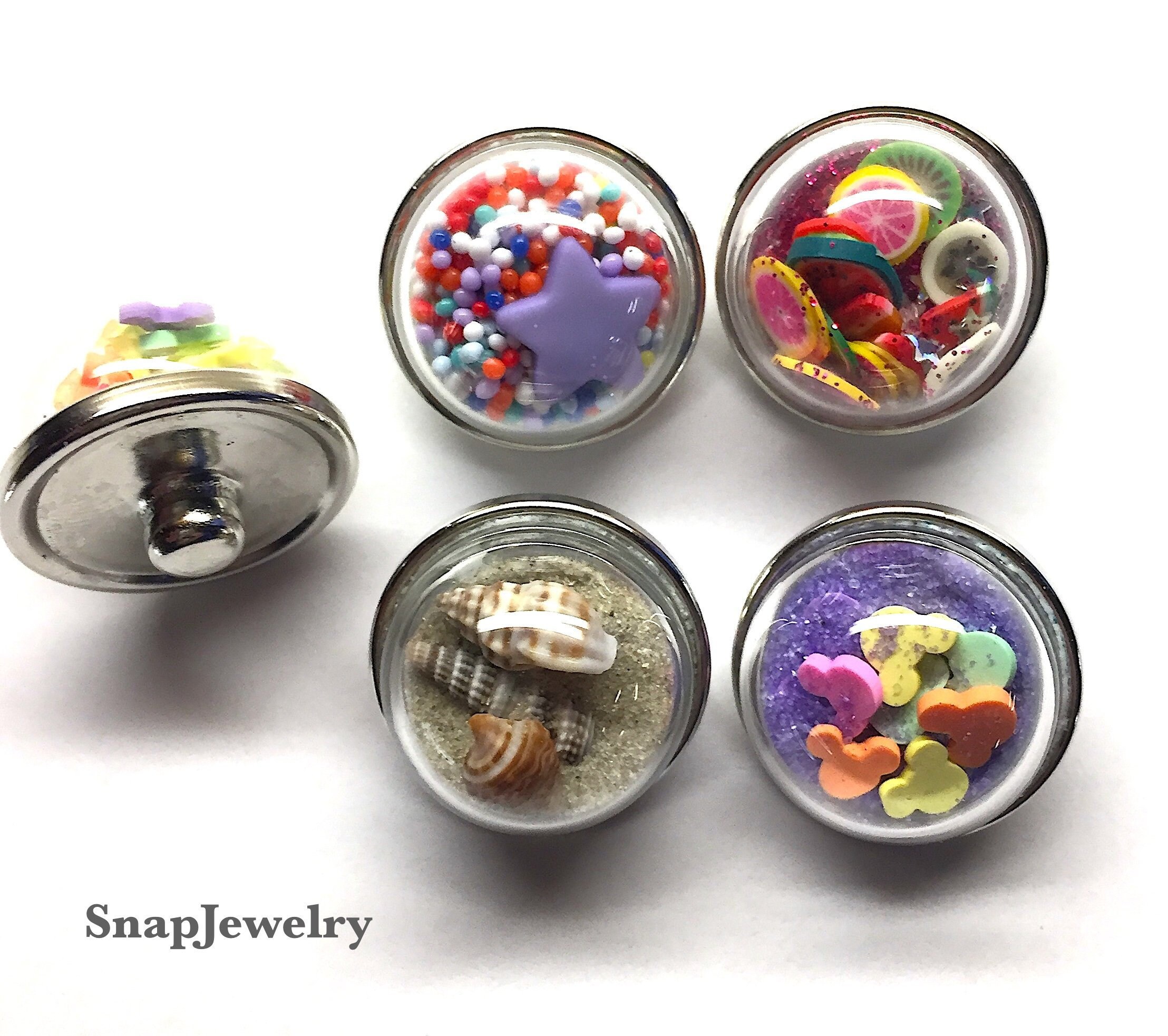 5 or 10 Glass Globe DIY Sets 18mm Glass Globe 20mm Snap Etsy