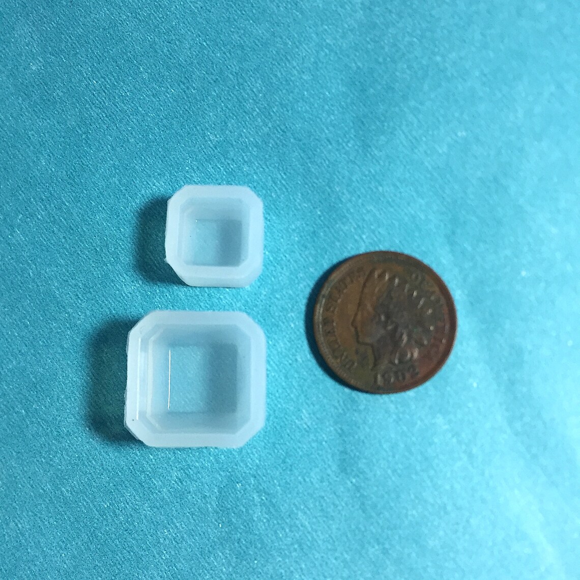 MINI Square EMERALD Molds 3D Silicone EMERALD Cut Square Etsy