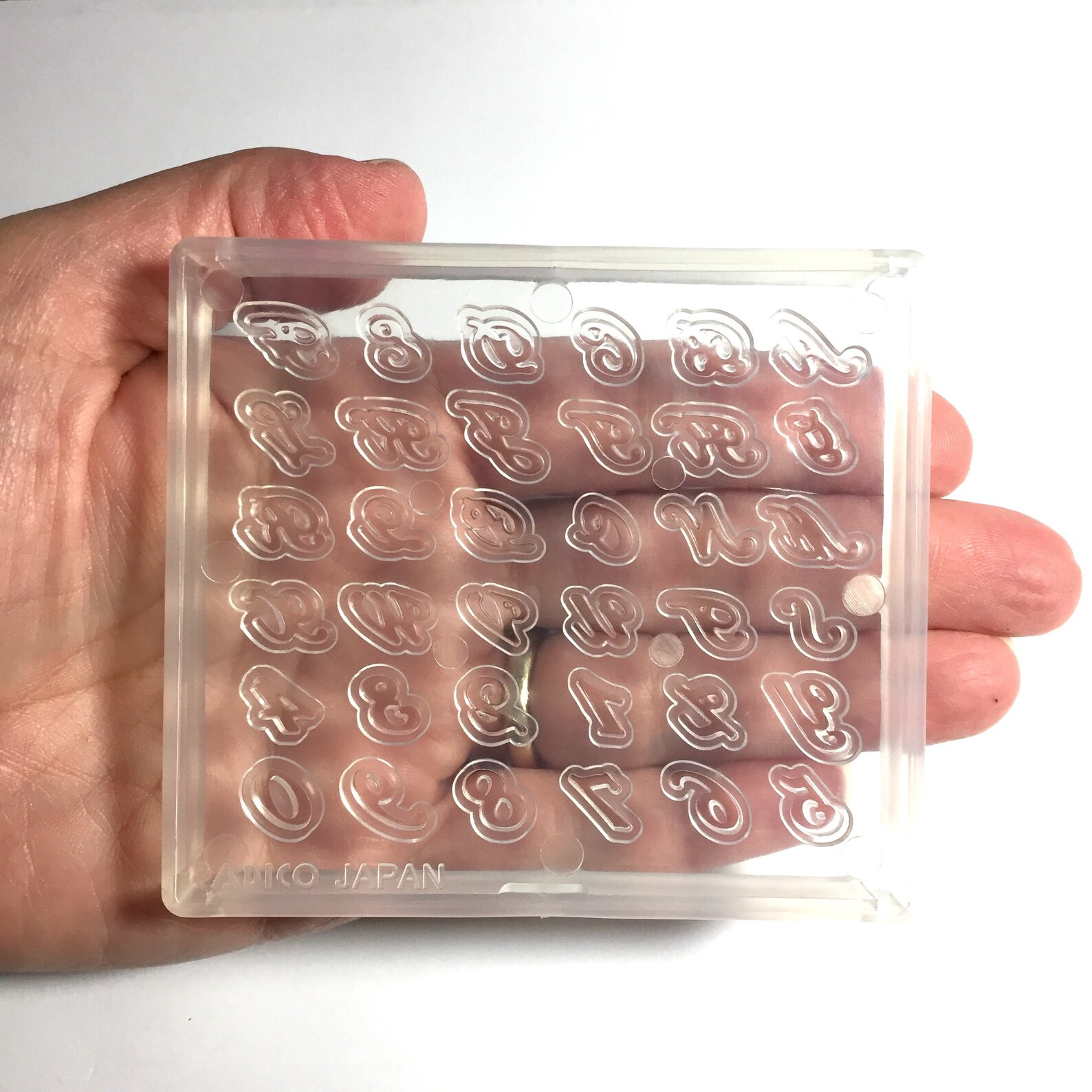 High Quality CURSIVE Alphabet MINI Mold Padico Soft Mold UV Etsy