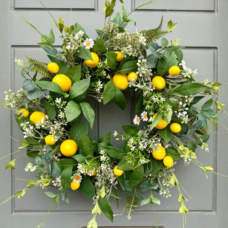 Lemon Wreath - Etsy
