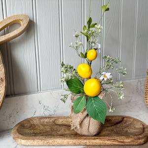 Lemon Arrangement, Country Style Fruit Arrangement, Cottage Core, Cottage Decor