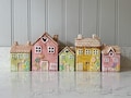 Hand Painted Ceramic Cottage Tea Light Holder, 5 Styles Available, Cottage Decor