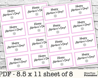 Happy Mother's Day Gift Tags, Instant Download, Printables