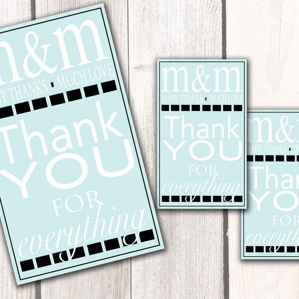 M&amp;m Thank You - Etsy
