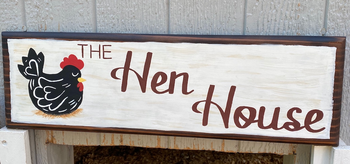 Chicken Coop Decorthe Hen Housecountry Decorchicken Etsy
