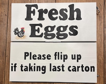 Fresh Eggs Wood Sign, Double Sided, Farmstand sign, Farm sign, Fresh eggs for sale sign