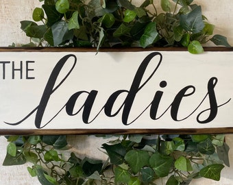 Chicken Coop Wood Sign~”The ladies”~Chicken Decor~Country Decor~Chicken Coop sign