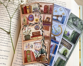Spellbinding Bookshelf Bookmark Bundle x 4 | Bookish bookmark | Book Lover | A Magical Must-Have for Book Lovers, Witches & Wizards