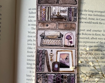 Dark Academia & Cottage Core Whimsical Bookmark. A great gift for book lovers | Bookish Decor | Cosy Bookmark